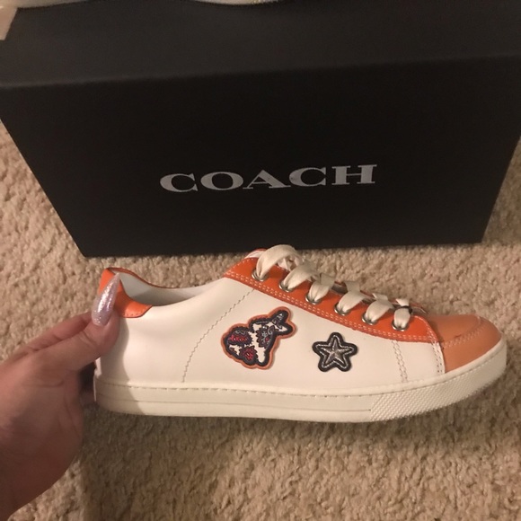 All authentic leather Coach sneakers. - Picture 2 of 3
